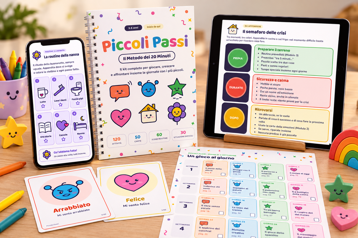 Il kit Piccoli Passi: moduli e carte